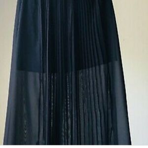 Super cool maxi skirt with sheer panel